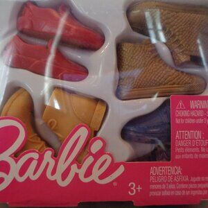 Barbie Ken Doll Men's Shoe Pack Set of 4 Pairs